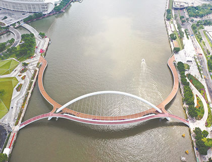 广州：海心桥开通 17万人投票定名